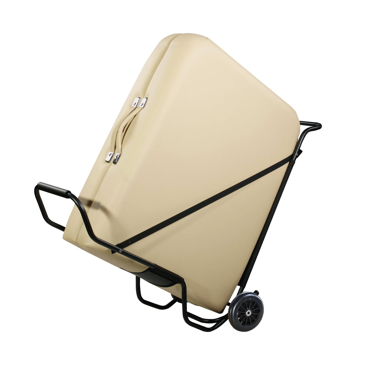 Master Massage universal cart secured by strap for stable table transport