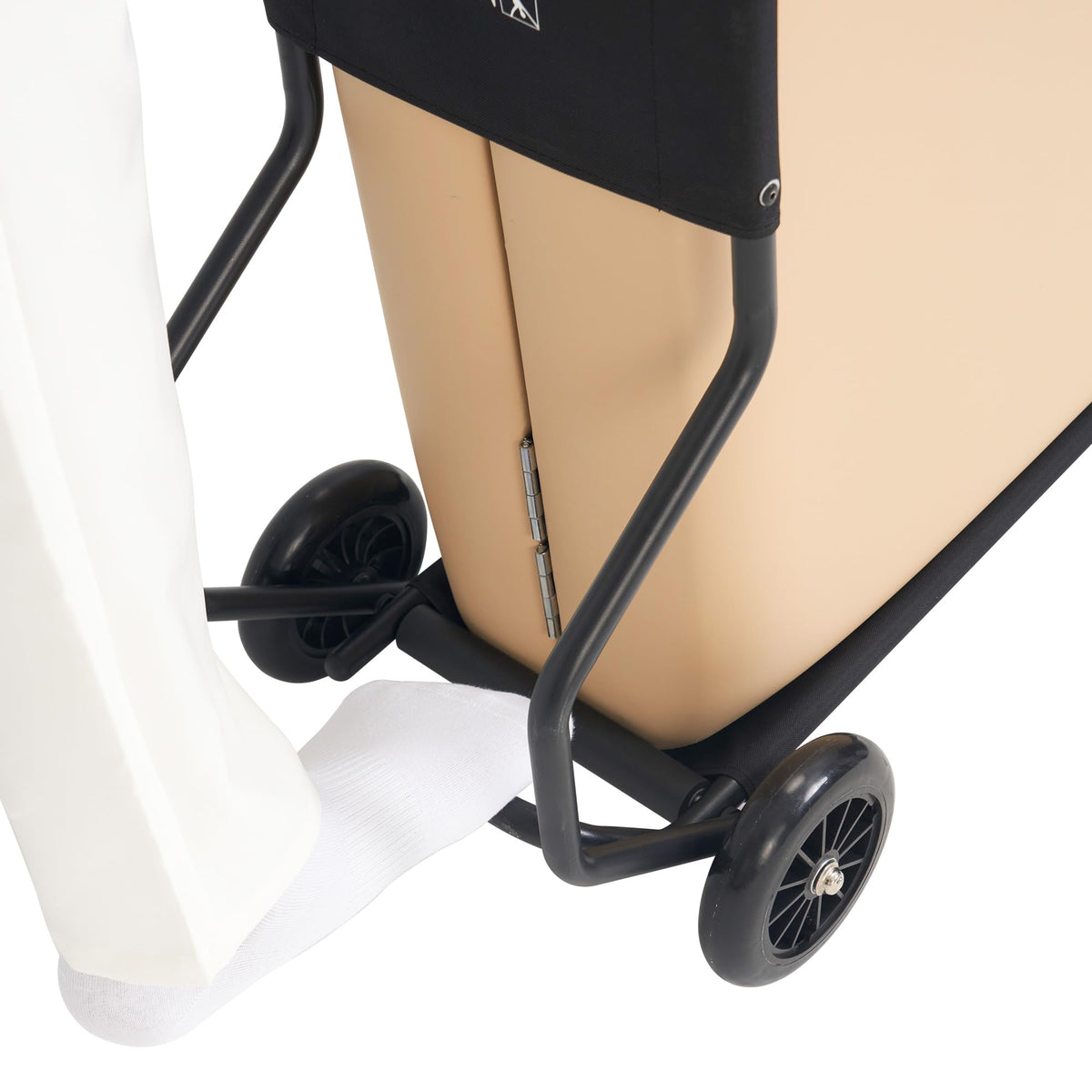 Master Massage universal cart showing double-pole design for added stability