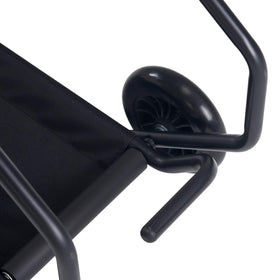Master Massage universal cart used by mobile therapists for venue setup