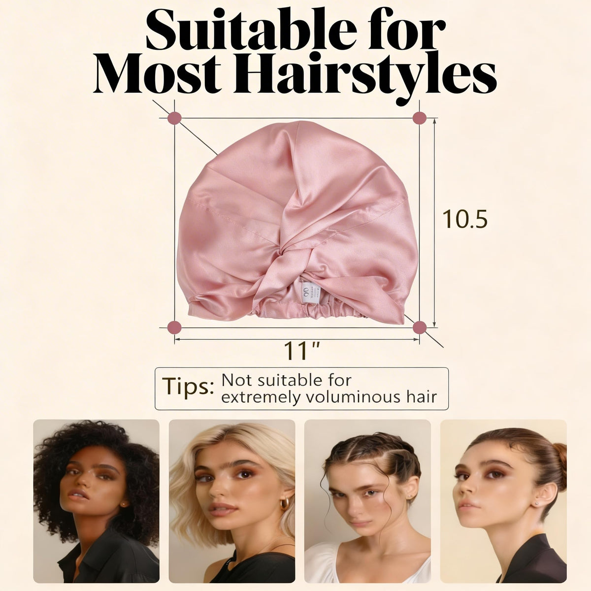 MATASSE bonnet leads to frizz-free, hydrated morning hair