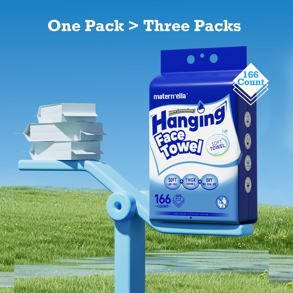 Matern'ella durable tear-resistant towels that stay intact when wet.
