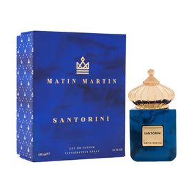 Matin Martin Santorini travel-size bottle for on-the-go fragrance