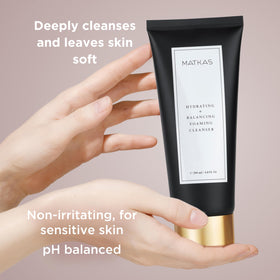 MATKAS ceramides reinforce the moisture barrier during cleansing