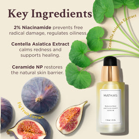 MATKAS hydration duo of Hyaluronic Acid and Ceramide NP supports moisture.