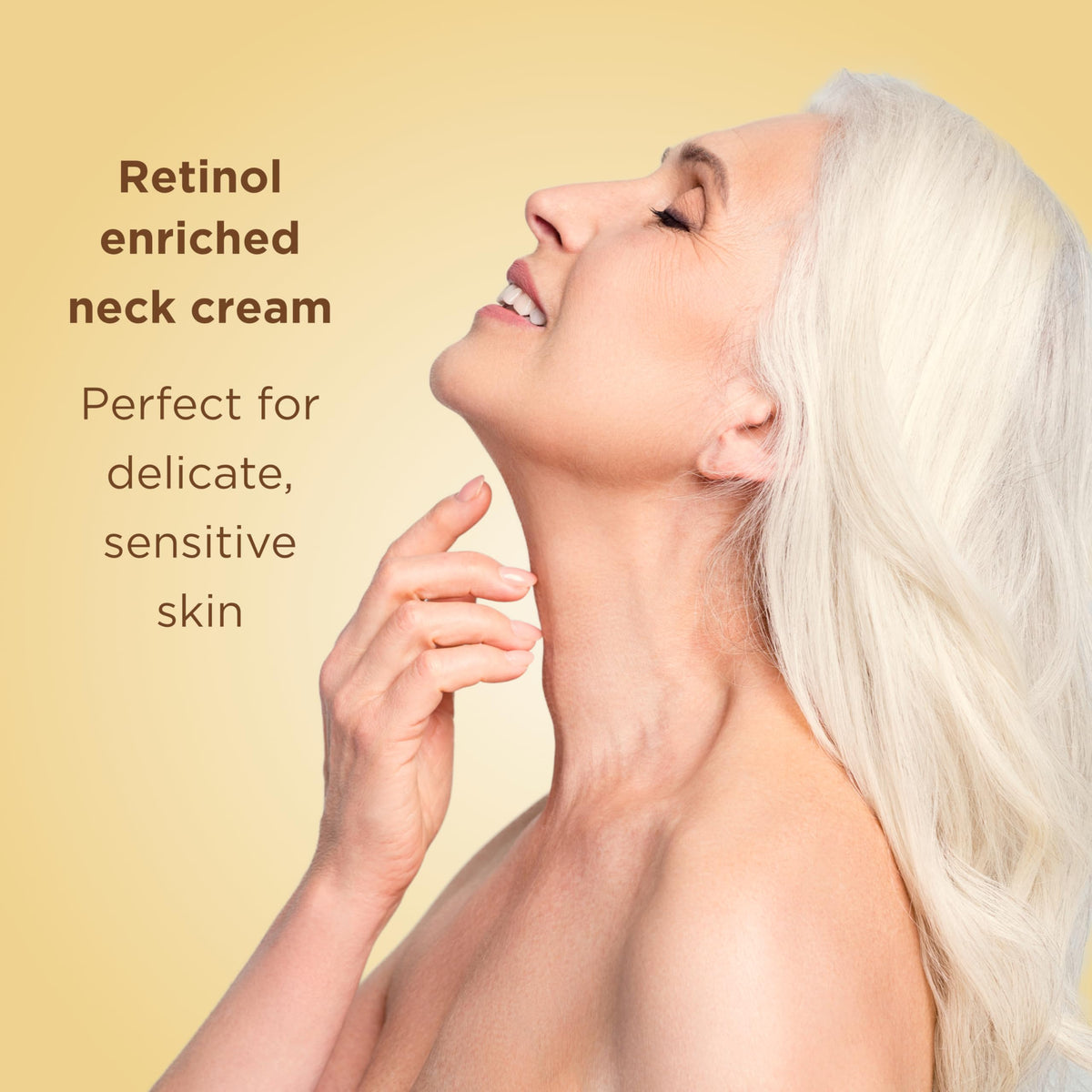 MATKAS retinol neck cream texture closeup showing rich hydration