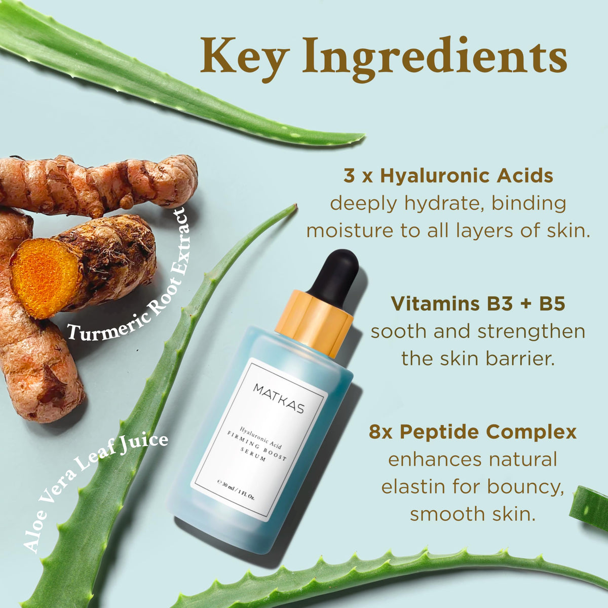 Niacinamide and Panthenol ingredient panel for even tone and moisture