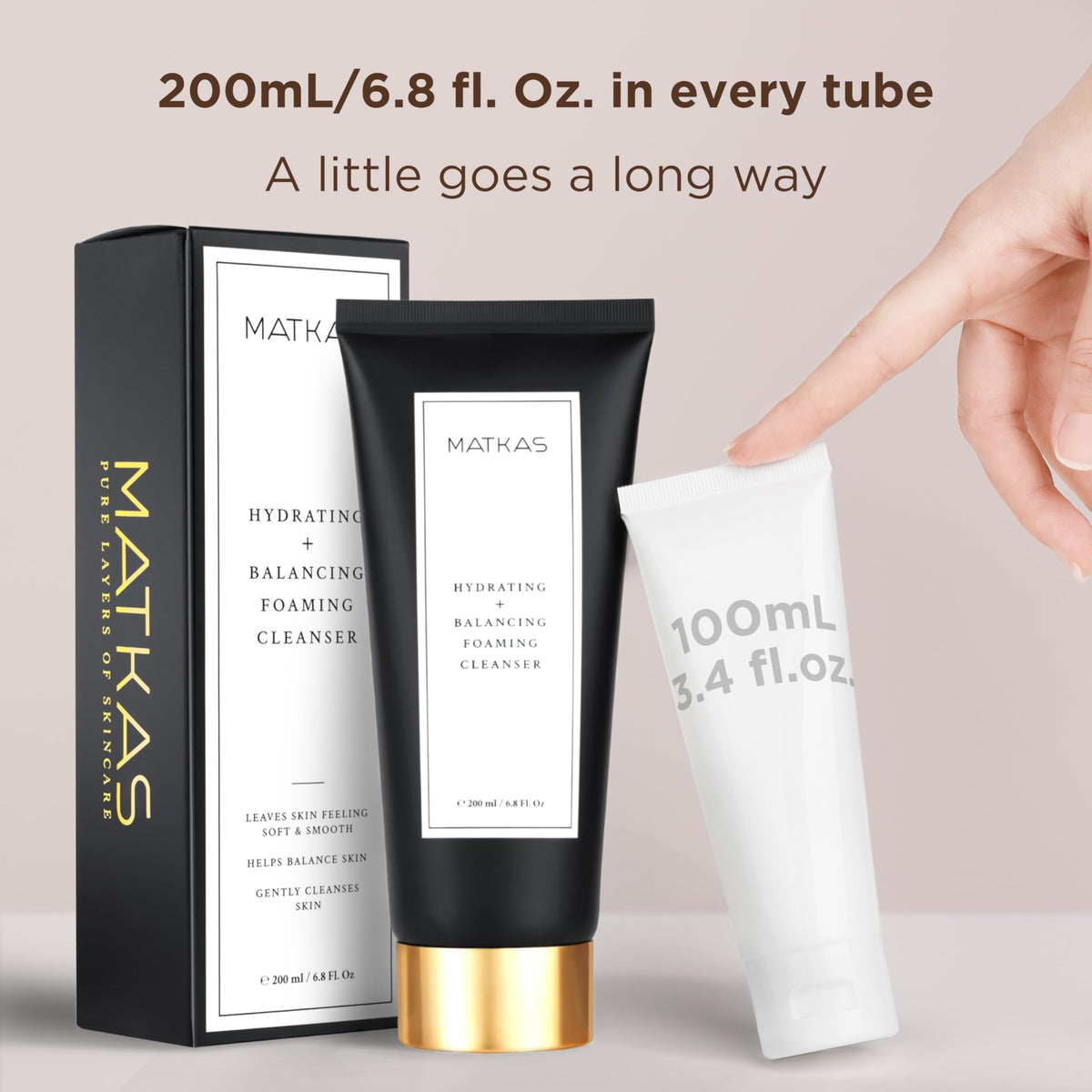 MATKAS vitamin E calms and protects skin while cleansing