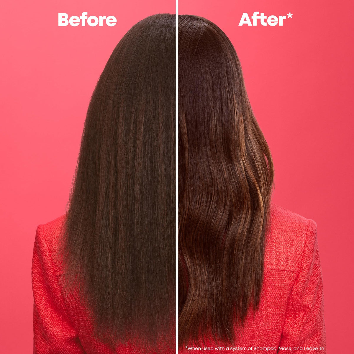 Applying Matrix Glow Mania Mask to damp hair for glossy color.