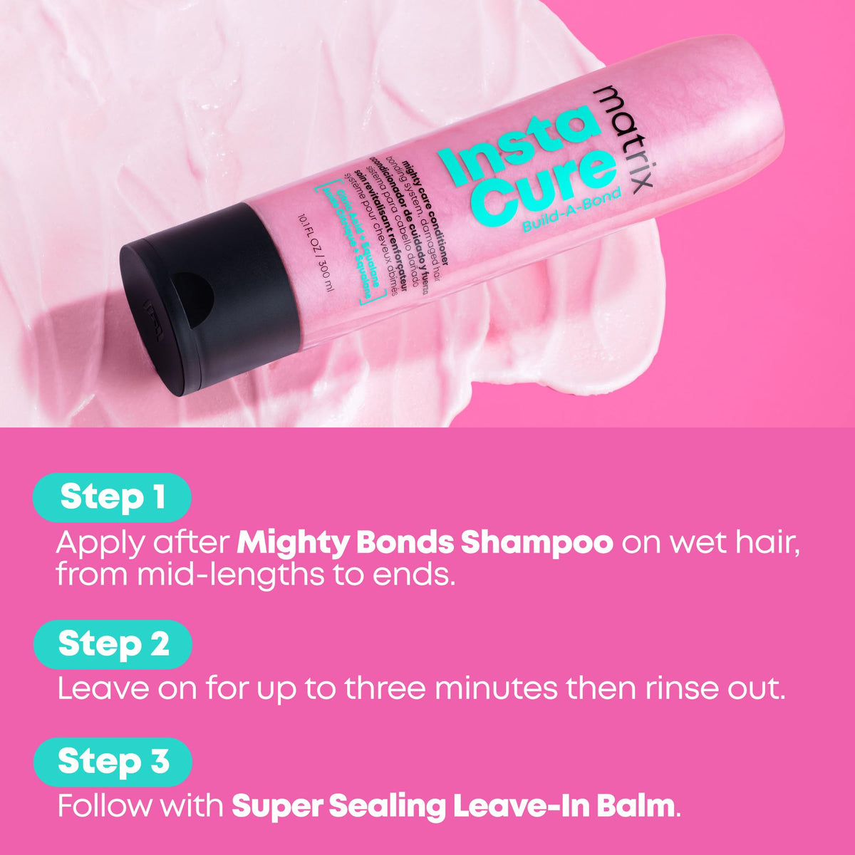 MATRIX Instacure Bond smooth texture, manageable feel.