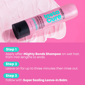 MATRIX Instacure Bond smooth texture, manageable feel.