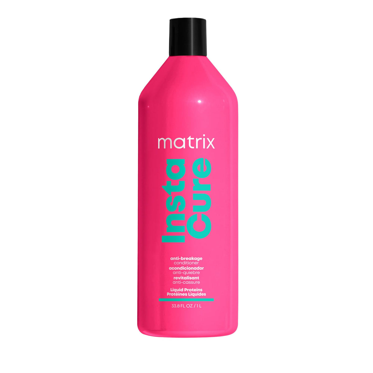 Matrix Instacure Conditioner pours smoothly for lightweight moisture and balanced hair.