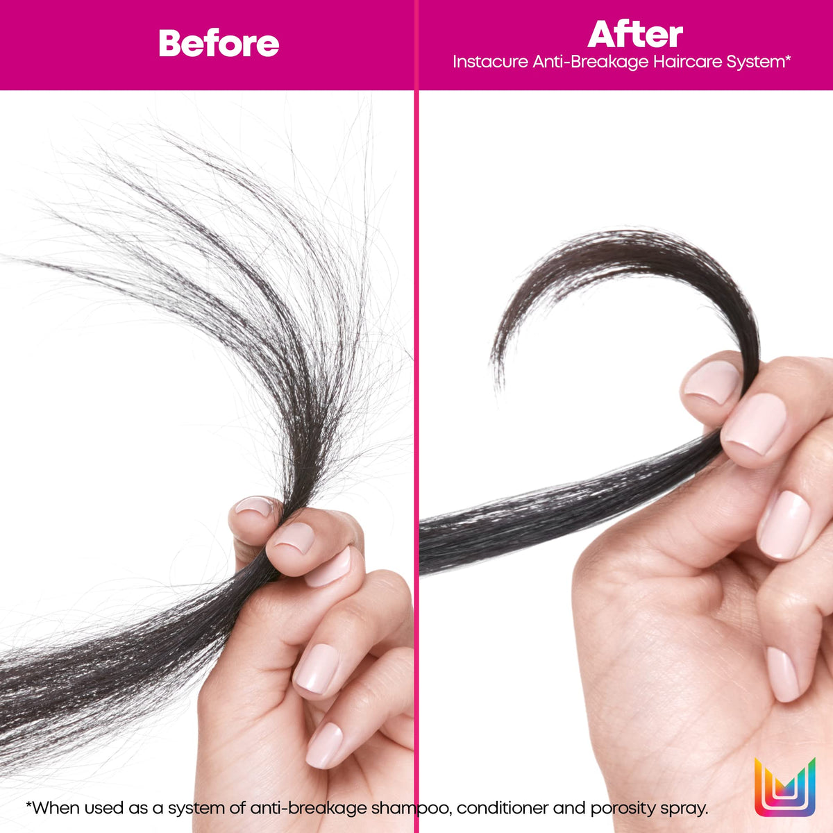 Matrix Instacure tension reliever on braids scene for protective styles.