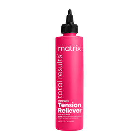 MATRIX Instacure tension reliever serum bottle showing cooling formula for scalp relief.