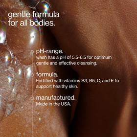 Close-up of Maude Wash No. 3 label showing pH-balanced formulation