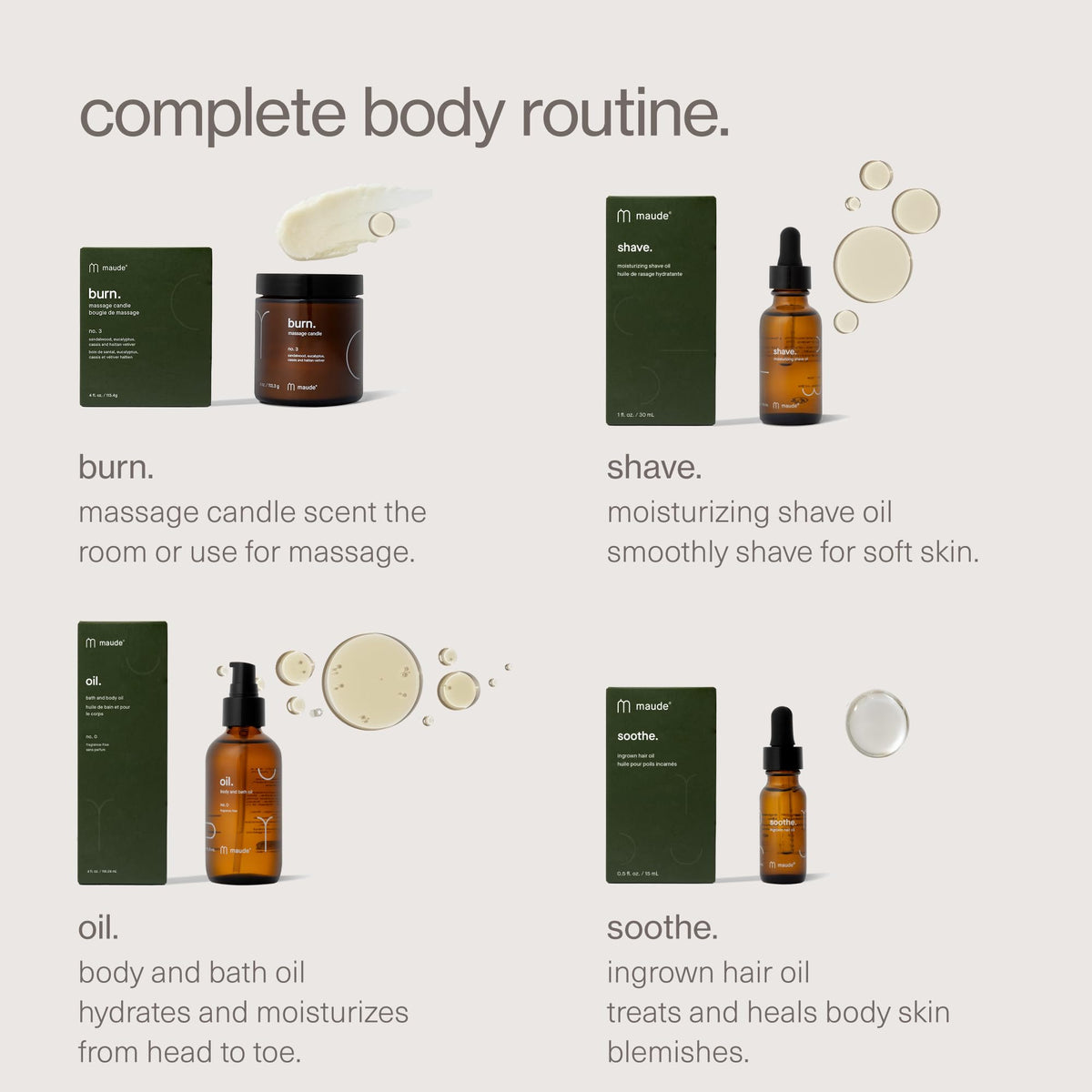 Sandalwood and eucalyptus scent notes in Maude Wash No. 3 for a calming experience