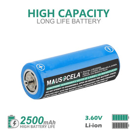 MAUSOCELA Braun Series 5-9 battery pack side view shows compact design for easy replacement.