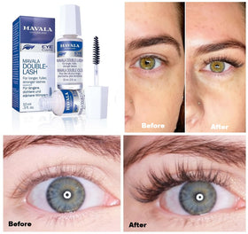 MAVALA Eye-Lash Serum ingredients highlighted with vitamins and proteins for nourishing lash growth