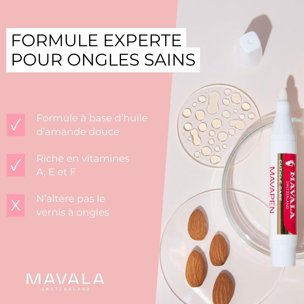 MAVALA Mavapen nail contour shot illustrates finished look