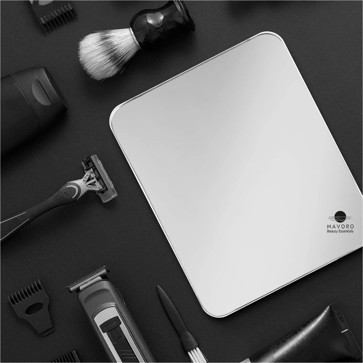 Mavoro 2-pack shaving mirrors for versatile use