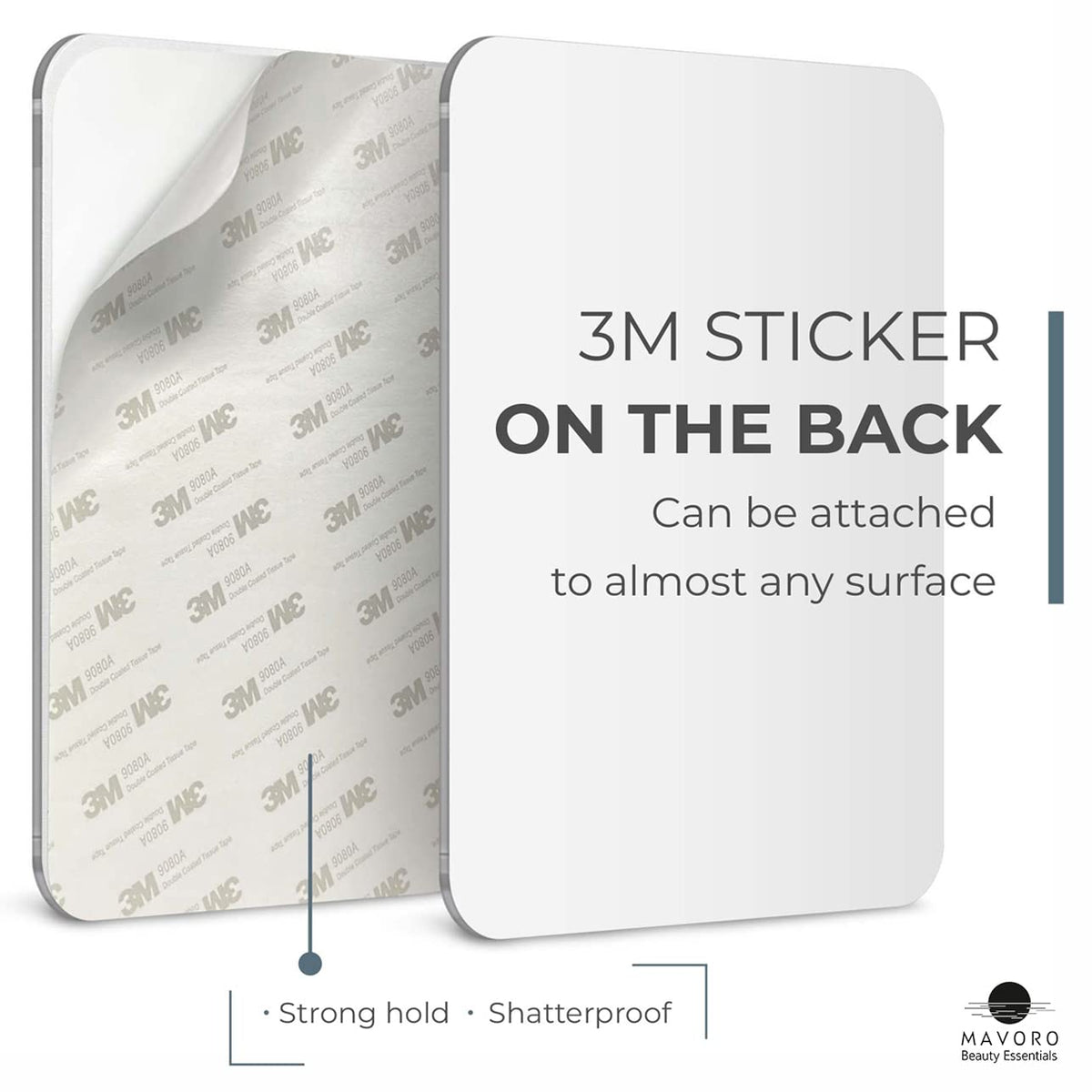 Mavoro acrylic unbreakable mirror provides true reflection