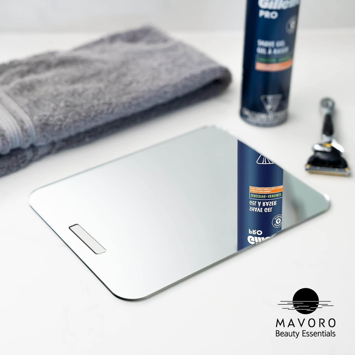 Mavoro 3M adhesive hook enables drill-free, secure mounting.