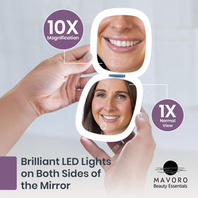 Mavoro lightweight 4.9 oz design slips into purses for effortless travel.