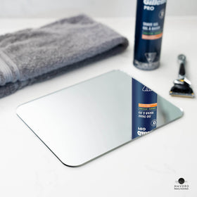 Mavoro less fogging mirror for humid showers