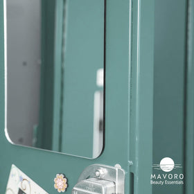 Mavoro multi-surface mirror attachment works on lockers, fridges, and cabinets.