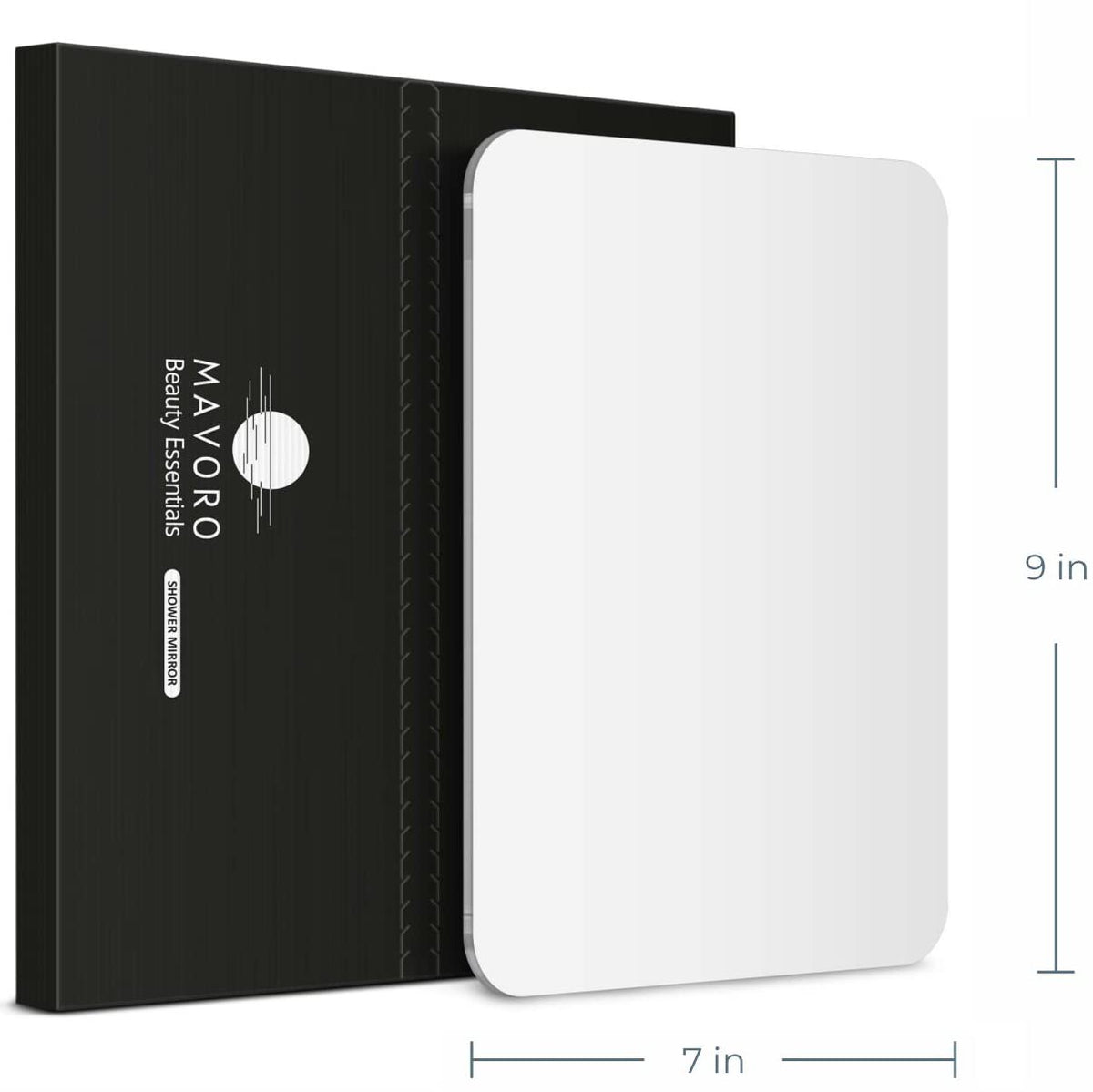 Mavoro multipurpose stick-on mirror for walls or desks