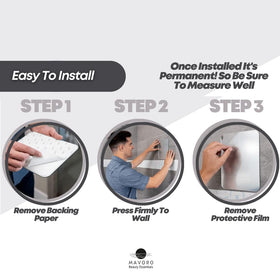 Mavoro sleek frameless design complements modern bathrooms