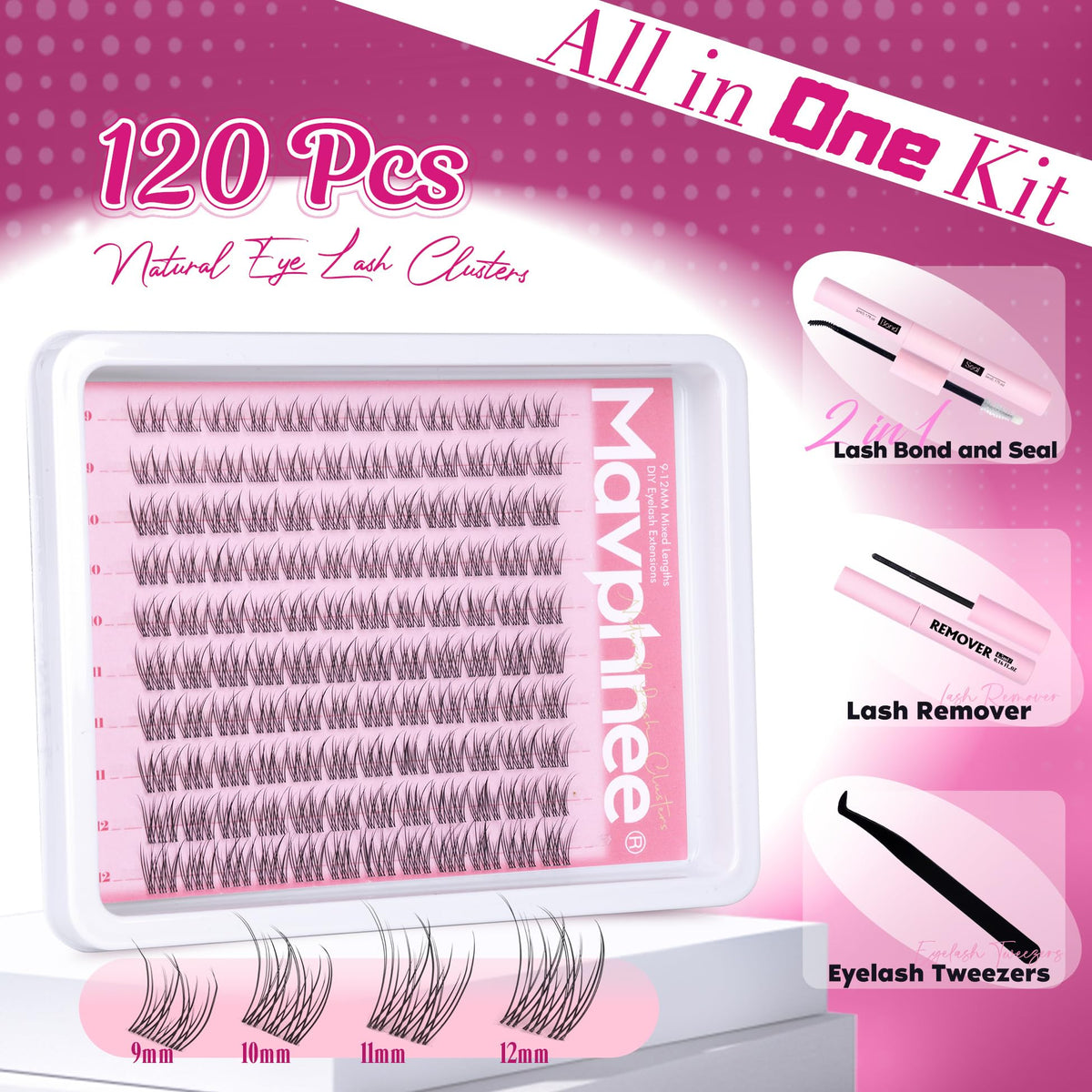 Mavphnee lash bond and seal for secure, long-lasting hold