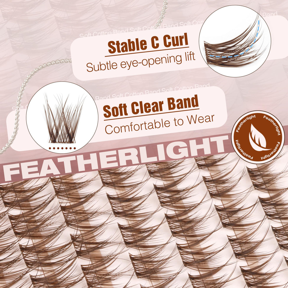 Mavphnee brown-lash-cluster-pack closeup—daily wear made easy.