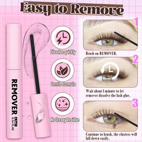Mavphnee Brown Lash Clusters Kit all-day comfort with lightweight design.