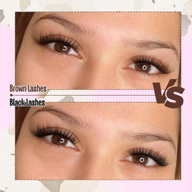 Mavphnee Brown Lash Clusters Kit lash remover for easy cleanup.