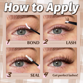 Mavphnee Brown Lash Clusters Kit lengths 10-18mm for customizable looks