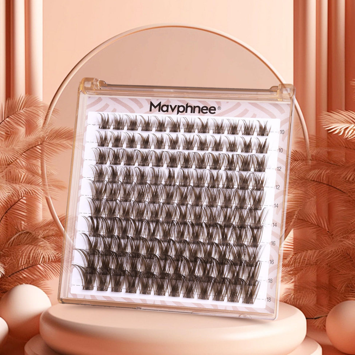 Mavphnee Natural wispy brown clusters in 10-18mm for soft everyday style