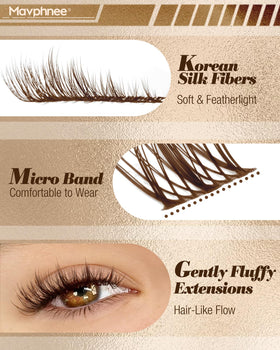 Mavphnee Korean silk fiber image conveys feather-light comfort.