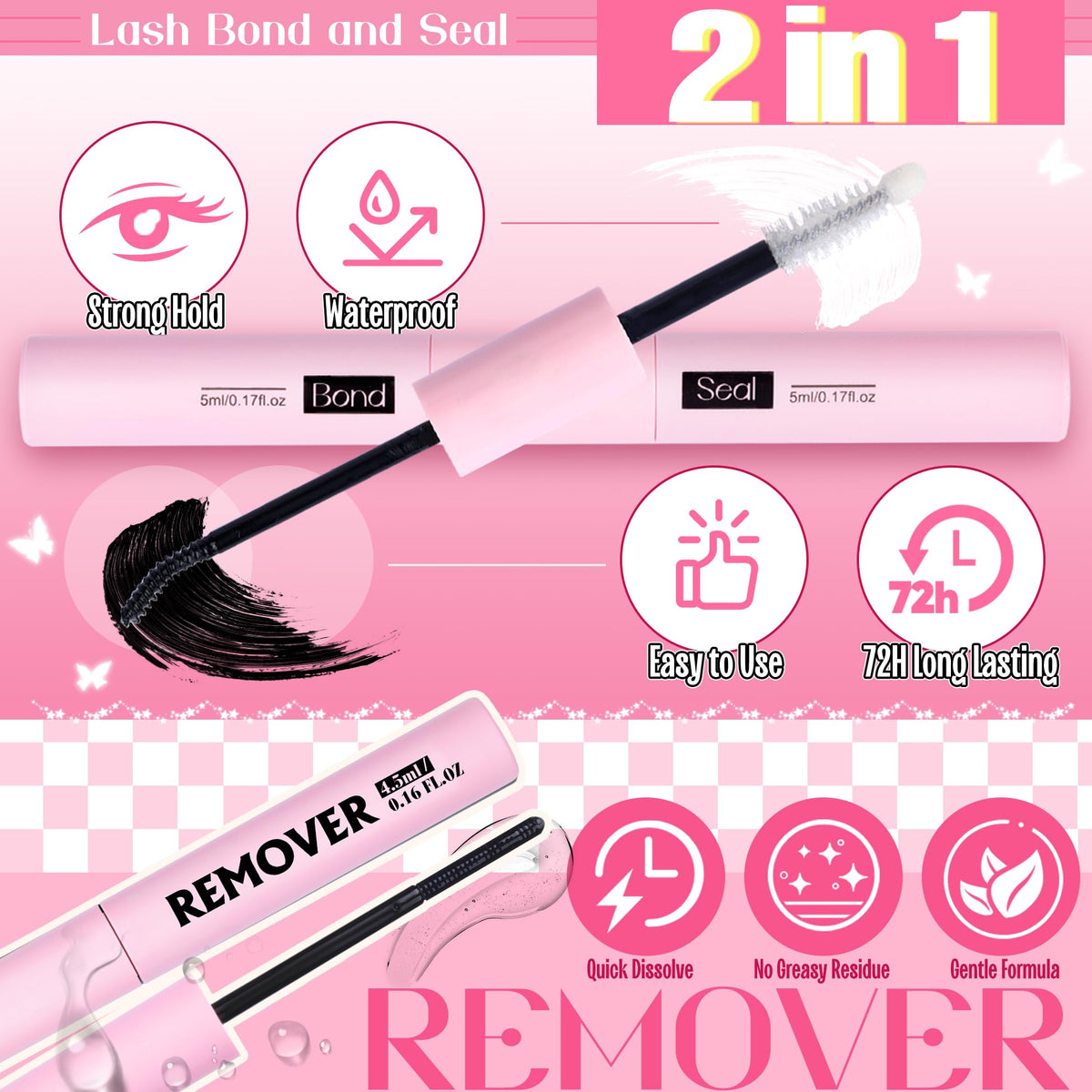 Ultra-thin clear band lashes by Mavphnee blend seamlessly with lash line