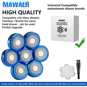 MAWAER stainless steel blades deliver comfortable trimming.