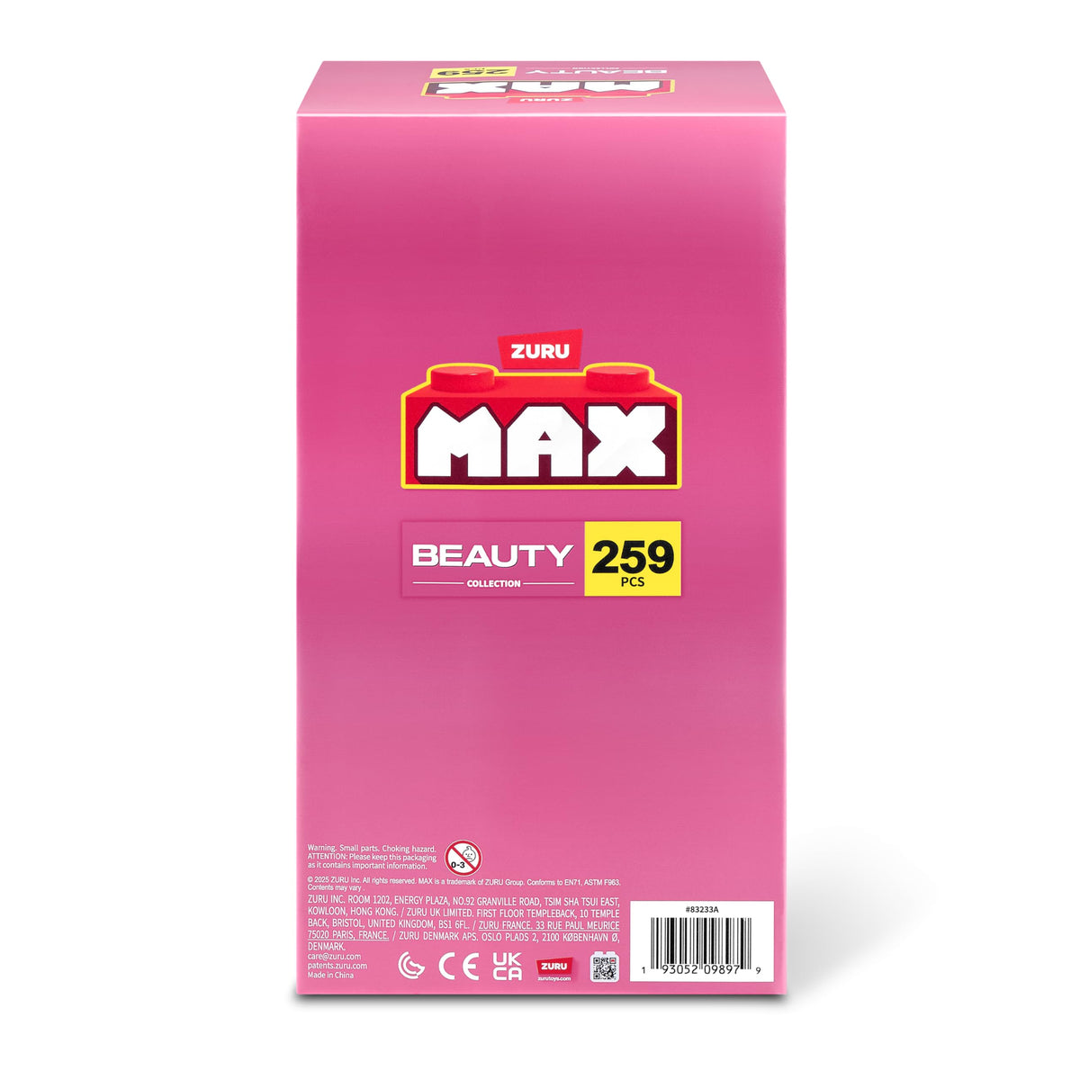 MAX Build More 259-piece two-build collection ready for display