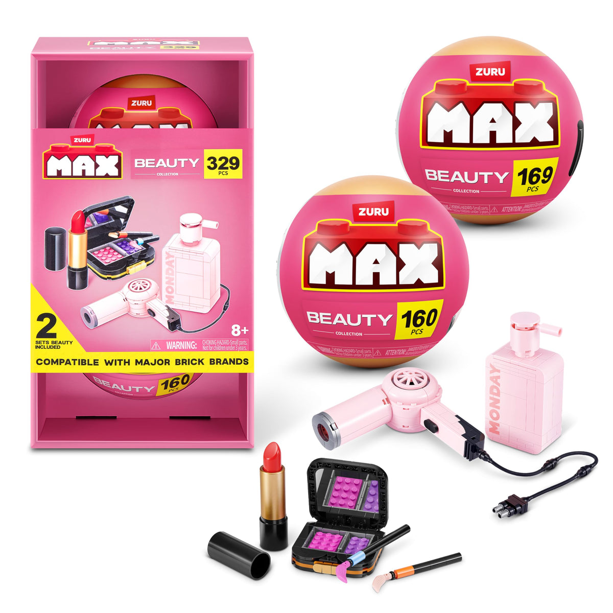 MAX Build More nail polish design for a collectible display and playful, imaginative play