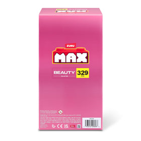 MAX Build More unboxing packaging showing brand and collectible mini bricks