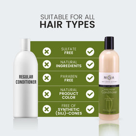 Max Green Alchemy MGA Vegan Conditioner in-use curls defining detangling and bounce