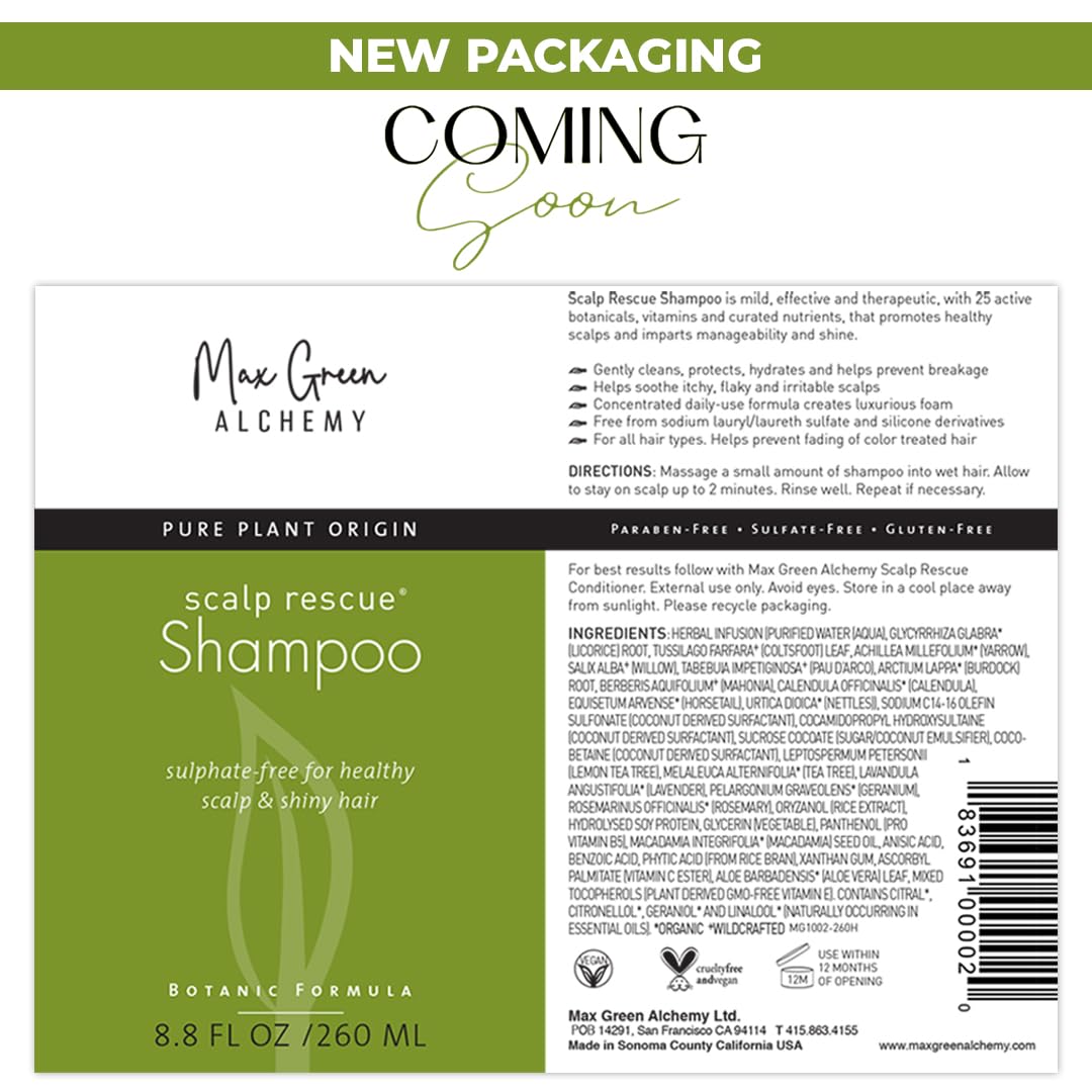 Max Green Alchemy MGA Vegan Conditioner pump-top bottle ready for daily use