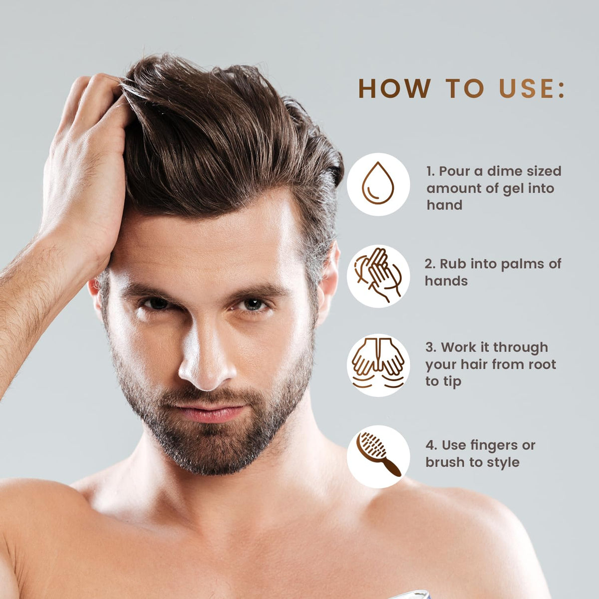 Max Green Alchemy MGA tube dispensing demonstrates easy application for precise styling.