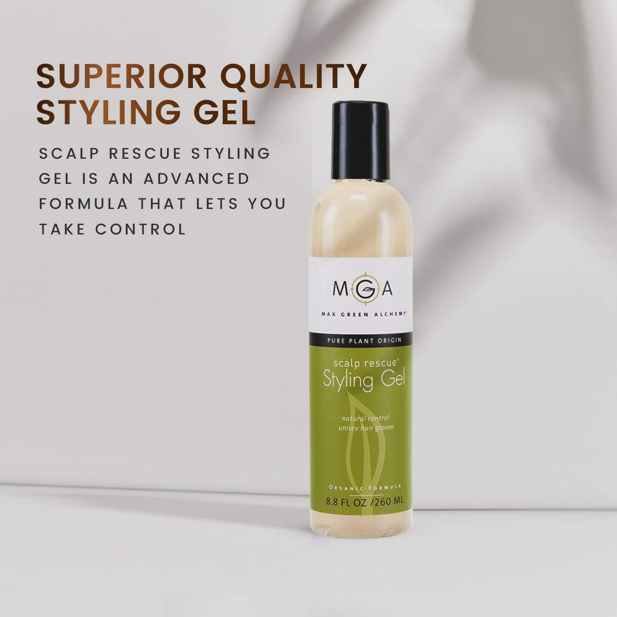 Natural hold for daily use from Max Green Alchemy gel.
