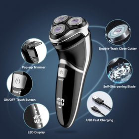 MAX-T cordless rechargeable shaver for quick daily routine