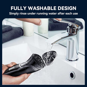 MAX-T razor with pop-up trimmer for quick sideburns and mustache grooming