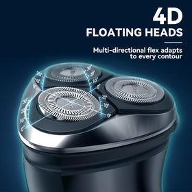 MAX-T electric razor side profile highlighting ergonomic grip for comfortable handling
