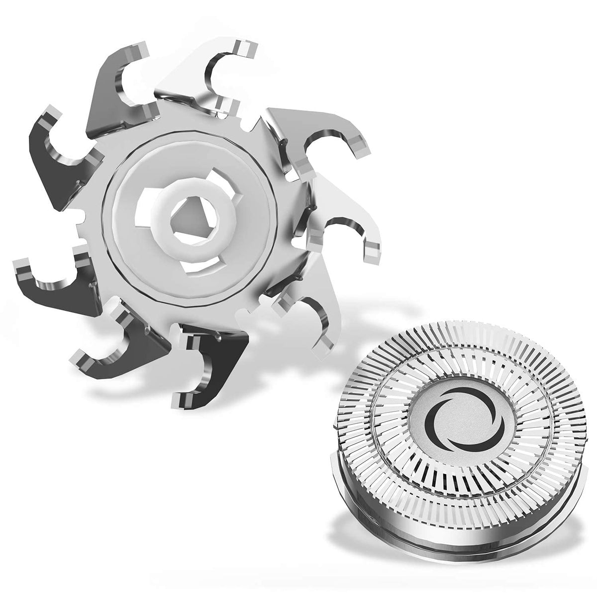 MAX-T replacement shaver head with hypo-allergenic blades for sensitive skin.